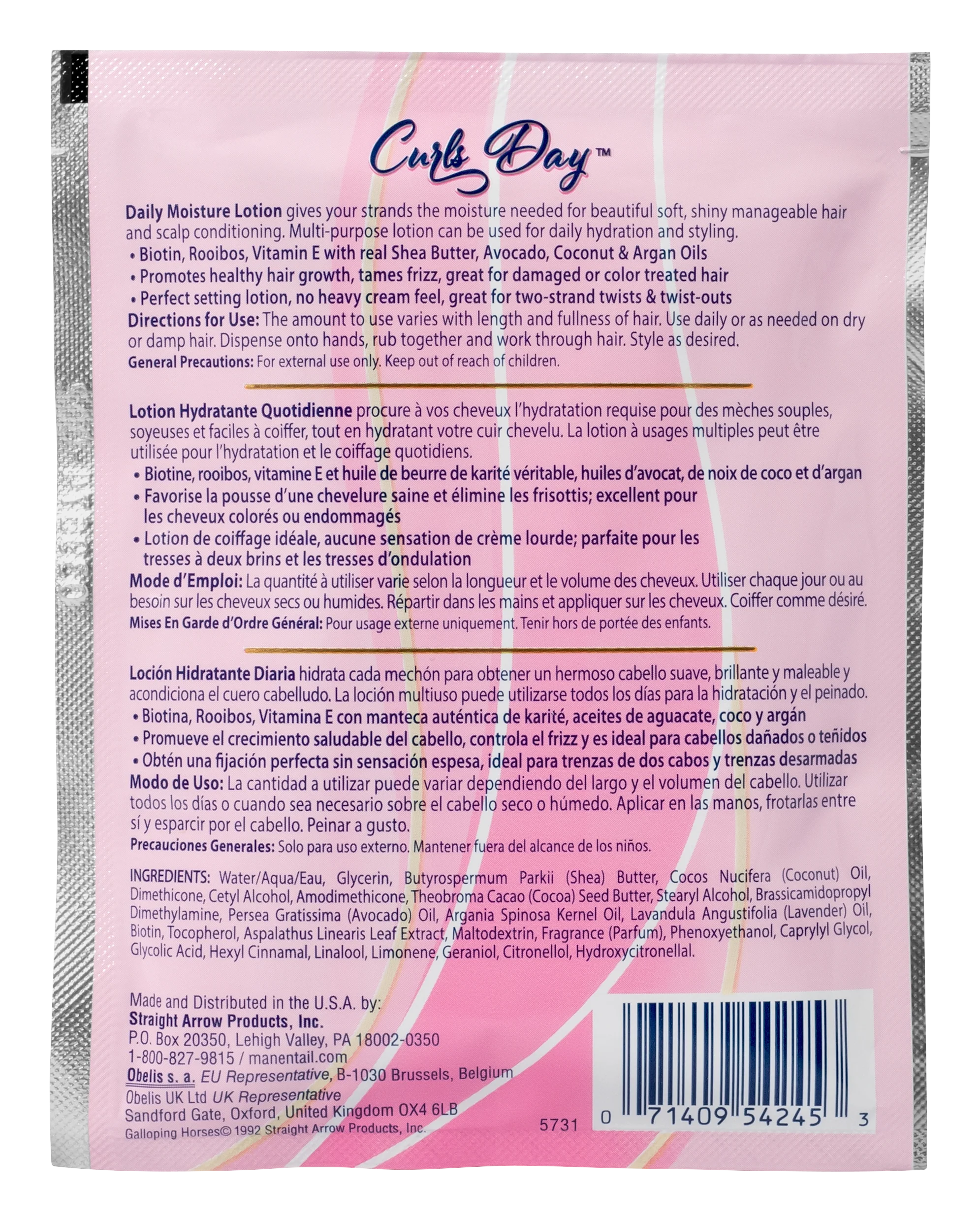 Curls Day 3 Packettes Set with Curl Defining Cream, Enhancing Smoothie & Daily Moisture (3-Pack) - Image 3